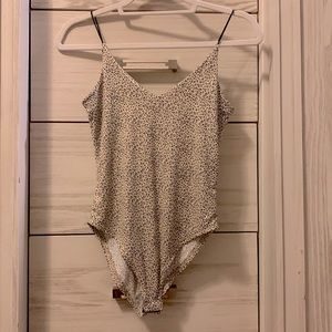 Cheetah print fitted bodysuit